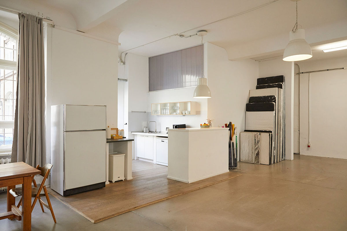 View of the XineSpot studio kitchen
